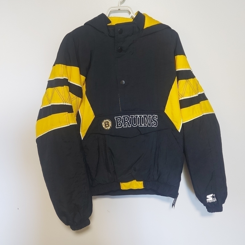 🌹Boston bruins Boys XL vintage pullover jacket NHL